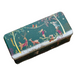 Decorative tin box with fairy tale design featuring deer and people on a white background