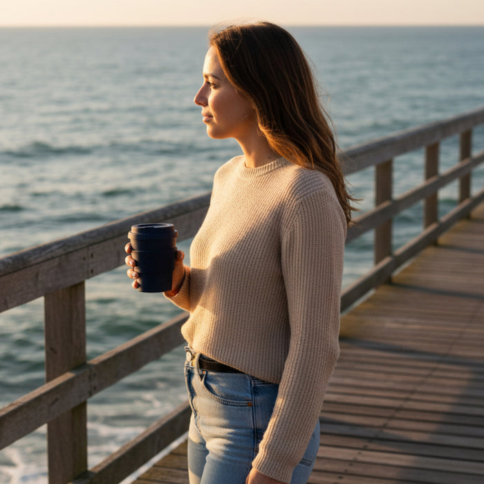 Ecoffee Cup Reusable Plant-Based Coffee Cup 8oz