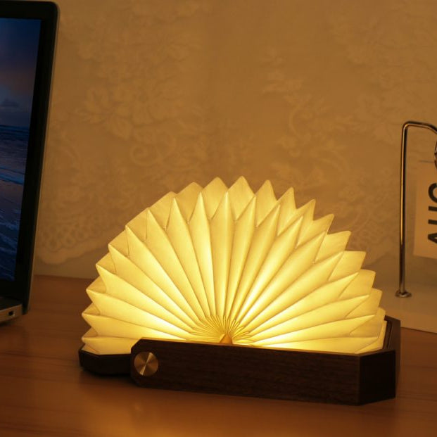 Gingko Origami LED Natural Wood Smart Desk Lamp