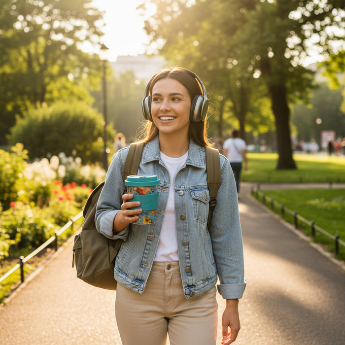 Ecoffee Cup Vincent Van Gogh Museum Flowers Reusable Travel Mug 12oz