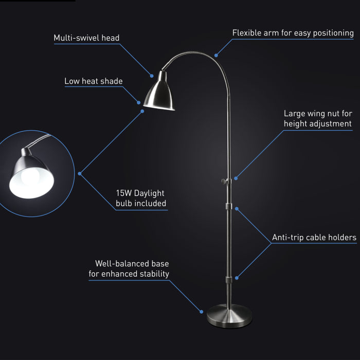 Daylight Company Flexi-Vision LED Floor Lamp