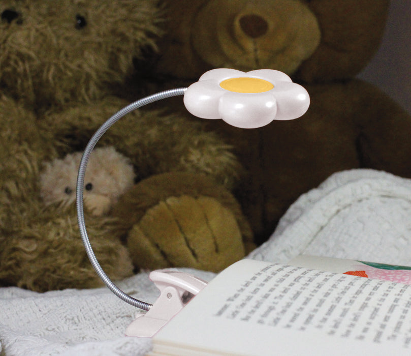 Baby Bright White Daisy Clip-On LED Nursery Crib Light