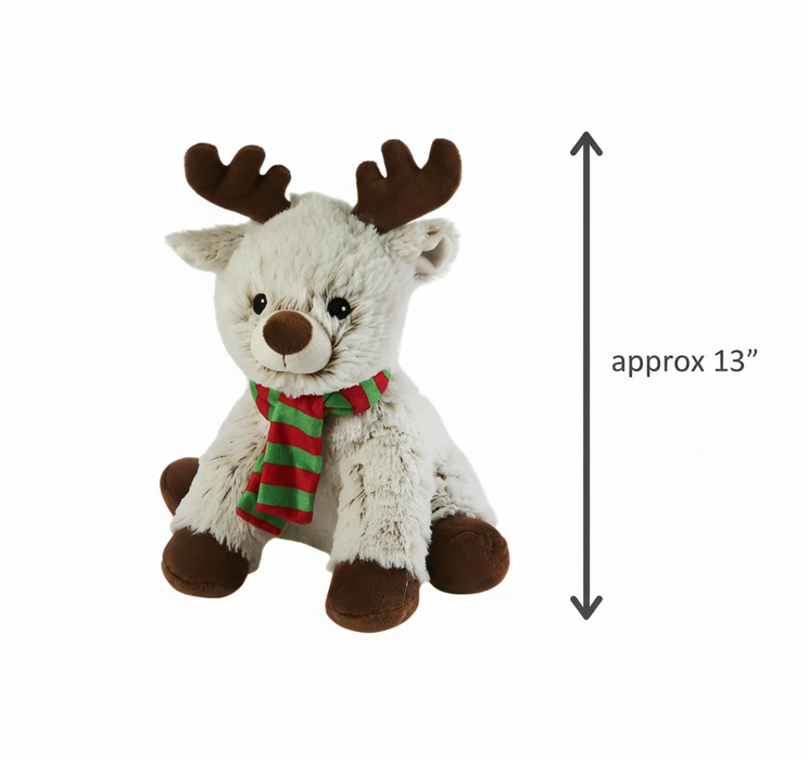 Warmies Christmas Reindeer Microwavable Lavender Scent Soft Toy