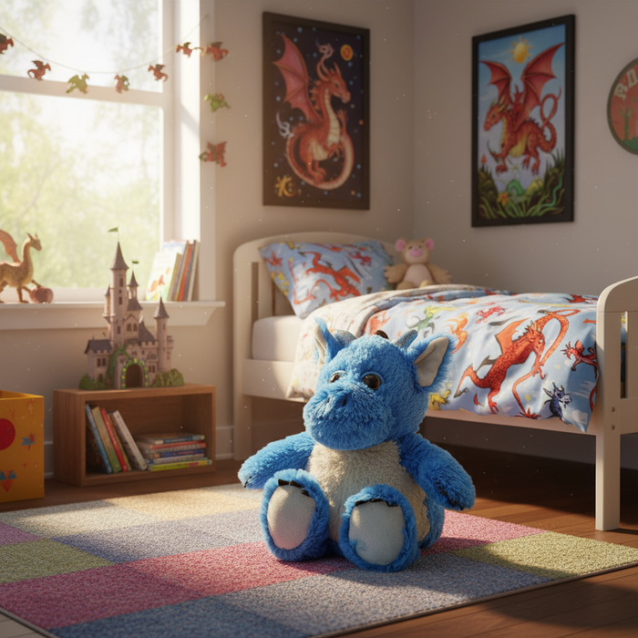 Warmies Blue Dragon Microwavable Lavender Scented Soft Toy