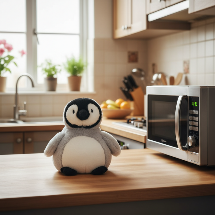 Warmies Baby Penguin Microwavable Lavender Scented Soft Toy