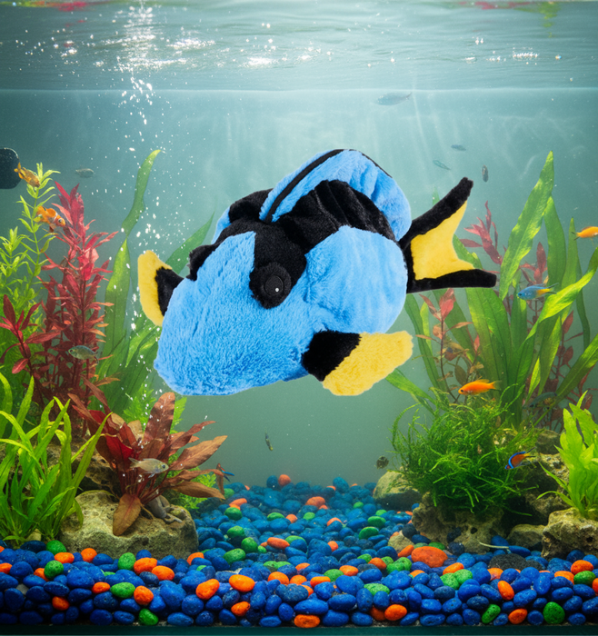 Warmies Blue Tang Fish Microwavable Lavender Scented Soft Toy