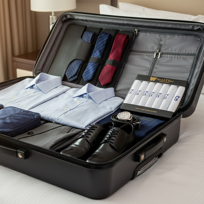 Warwick & Vance Men's 100% Cotton Handkerchiefs 7 Pack