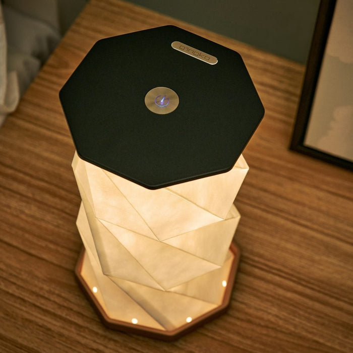 Gingko Twist Hexagon Lamp