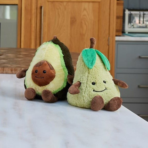 Warmies Happy Avocado 13" Microwavable Soft Toy Wheat Filled With Lavender Scent