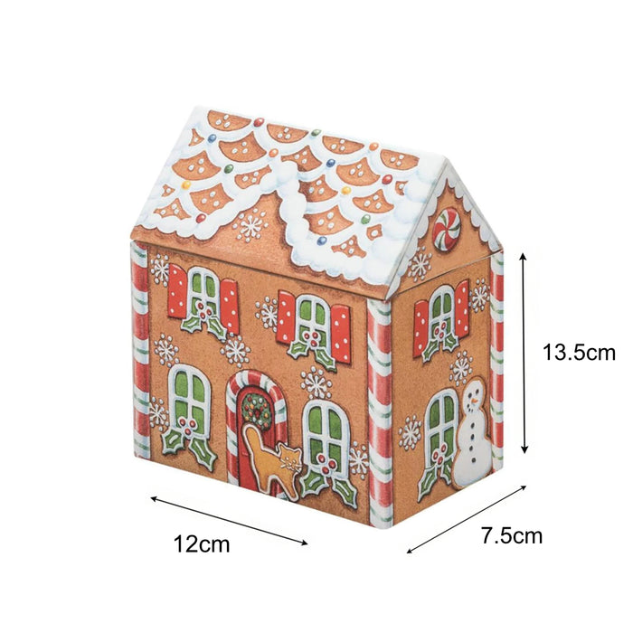 Gingerbread House Shaped Storage Tin