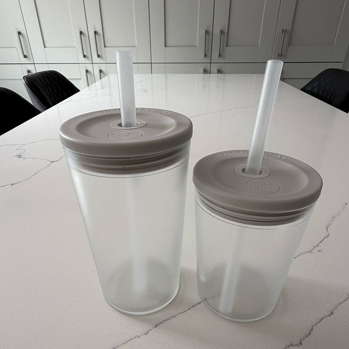 Frio Reusable Iced Coffee Cold Drink Cup With Straw 12oz - 16oz