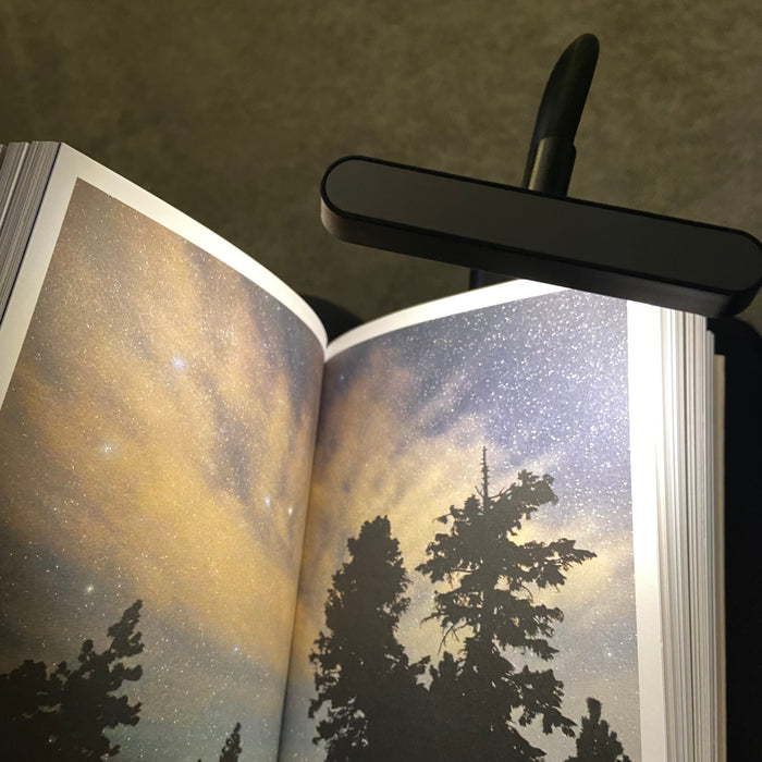 Xtralite LED Rechargeable Clip-On Book Light With Adjustable Brightness