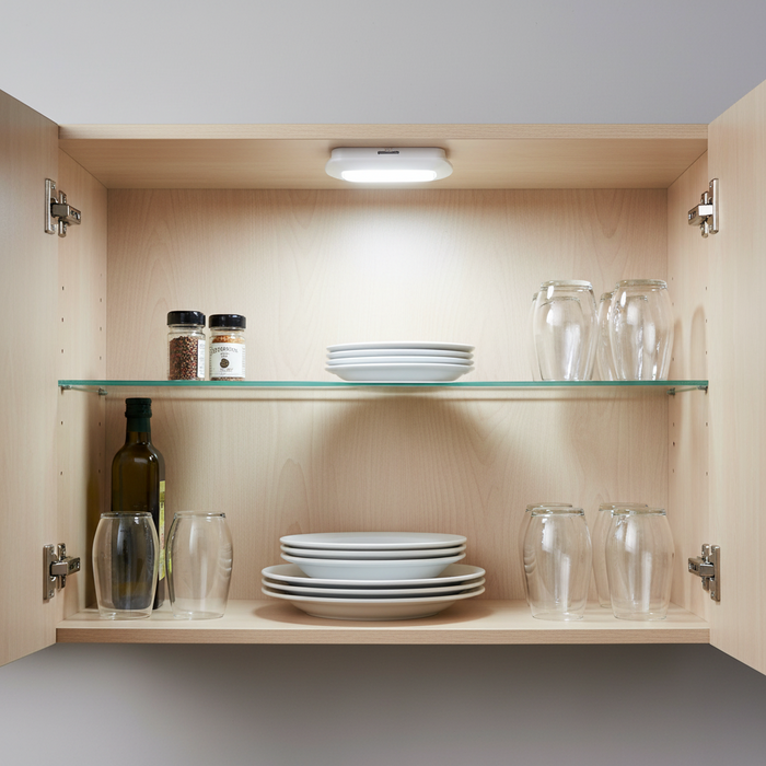 Omni Rechargeable LED Tap Lights With Wireless Magnetic Strip