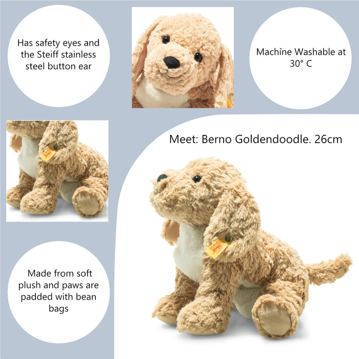 Steiff Berno Goldendoodle Dog Plush Soft Toy 26cm