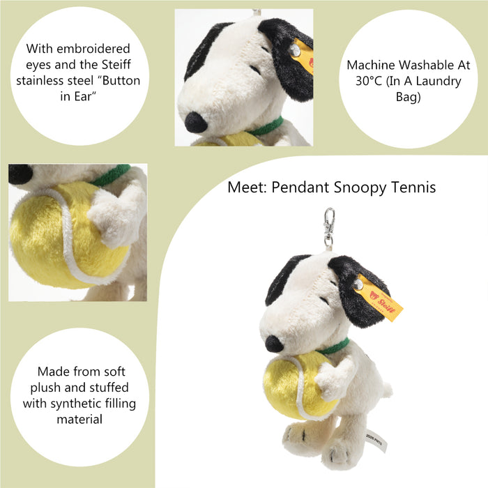 Steiff Snoopy Tennis ball Pendant Accessory 15cm
