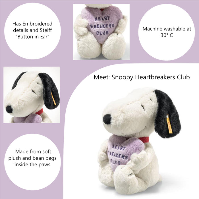 Steiff Snoopy Heartbreakers Club Soft Toy 22cm