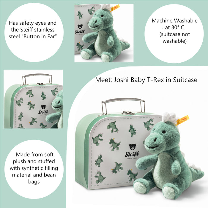 Joshi T-Rex Small Plush Toy With Suitcase 16cm