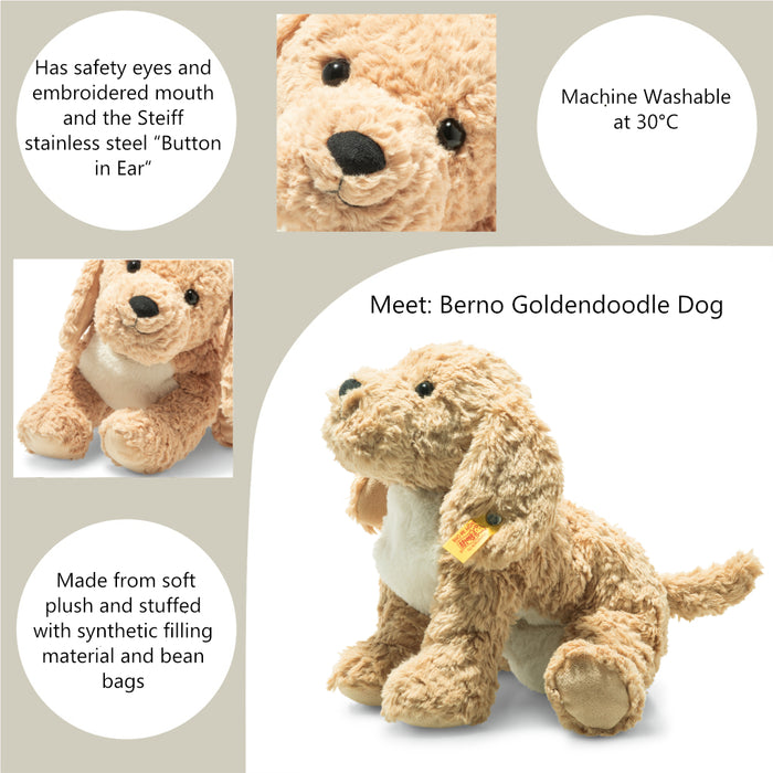 Steiff Berno Goldendoodle Dog Plush Soft Toy 26cm