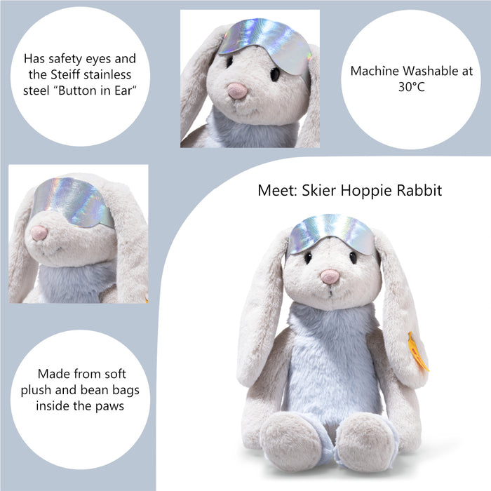 Steiff Hoppie Rabbit Skier Soft Toy 31cm