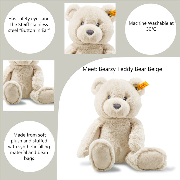 Steiff Bearzy Bear Beige Teddy Bear 28cm