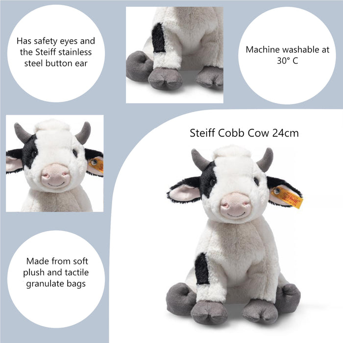 Steiff Cobb Cow Soft Toy 24cm