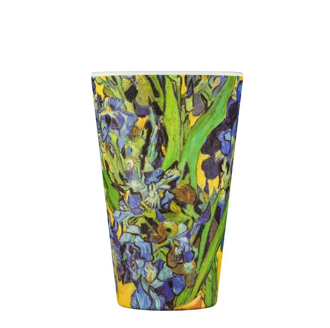 Ecoffee Cup Vincent Van Gogh Irises Reusable Travel Mug 14oz