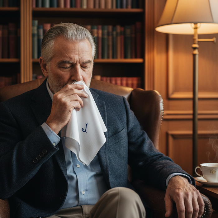 Warwick & Vance Men's 100% Cotton Handkerchiefs 7 Pack