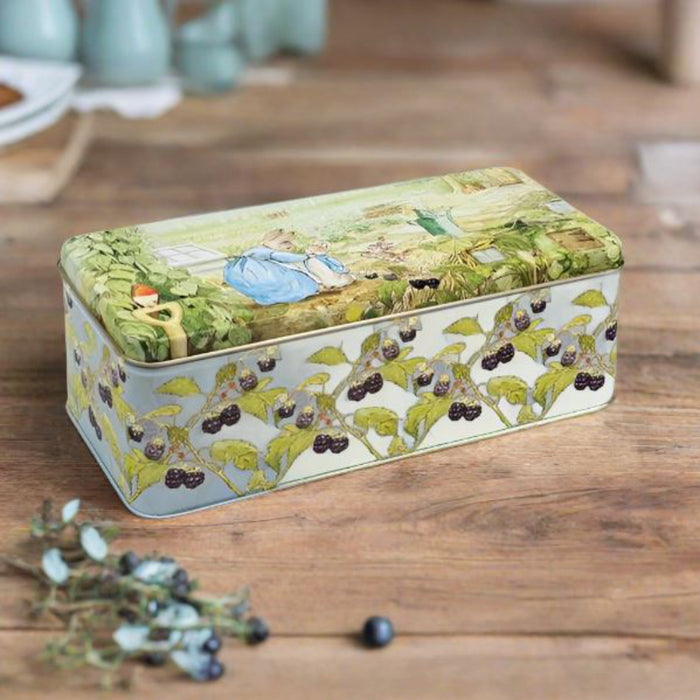 Beatrix Potter Peter Rabbit Long Rectangular Tin Kitchen Storage Container