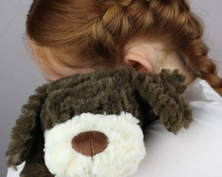 Beddy Buddies Brown Dog Microwaveable Flaxseed Heat Pack Soft Toy