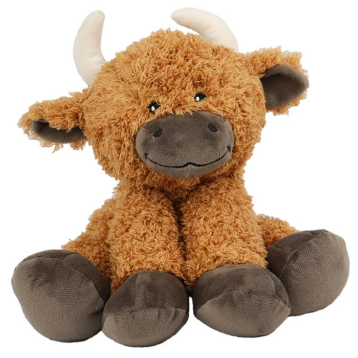 Beddy Buddies Highland Cow Microwaveable Flaxseed Heat Pack Soft Toy