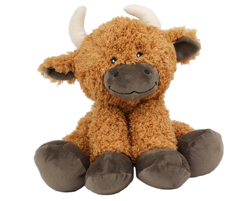 Beddy Buddies Highland Cow Microwaveable Flaxseed Heat Pack Soft Toy