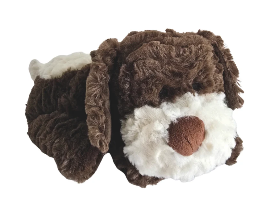 Beddy Buddies Brown Dog Microwaveable Flaxseed Heat Pack Soft Toy