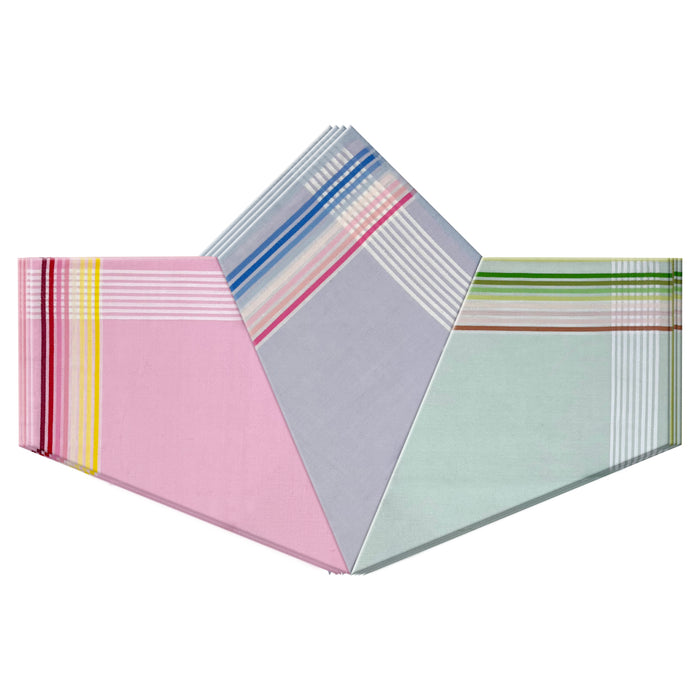Warwick & Vance Autumn Check 100% Cotton Handkerchiefs