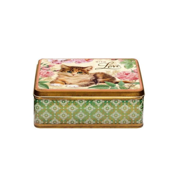 Vintage Inspired With Love Kitten Storage Tin