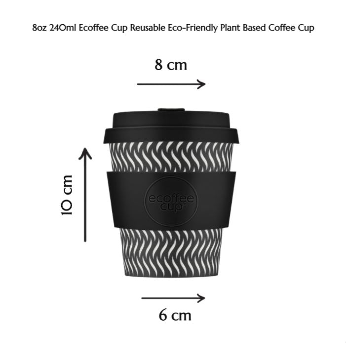 Ecoffee Cup Reusable Plant-Based Coffee Cup 8oz