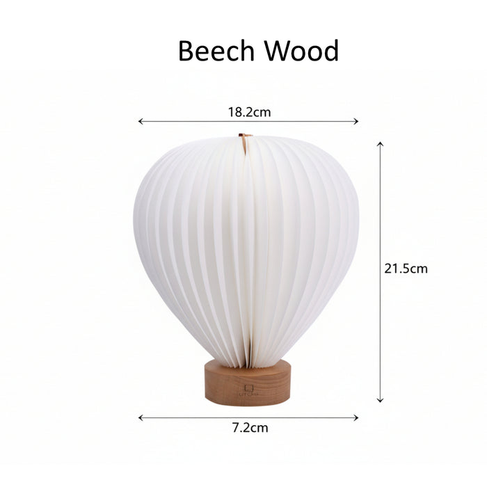 Gingko Aeris Hot Air Balloon Wooden Lamp