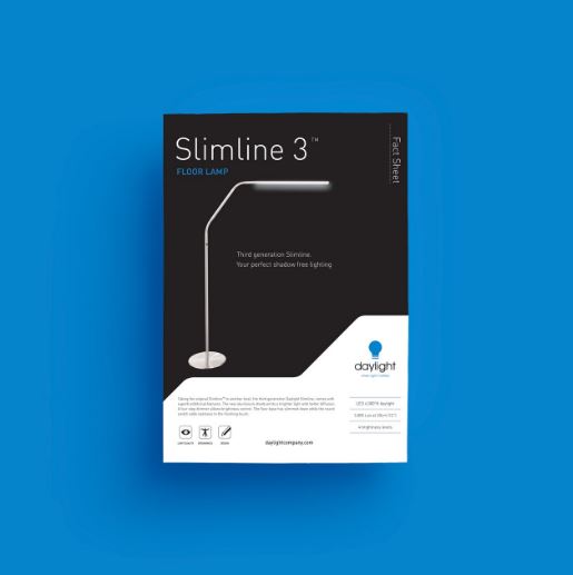The Daylight Company Slimline 3 Adjustable LED Floor Lamp