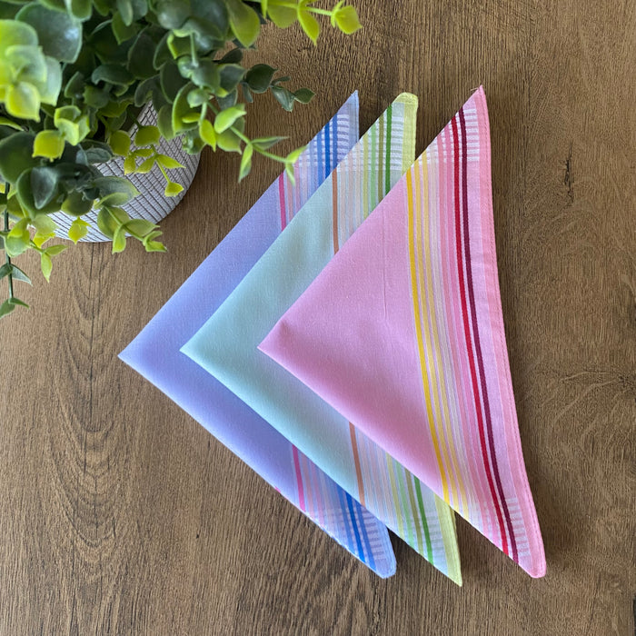 Warwick & Vance Autumn Check 100% Cotton Handkerchiefs