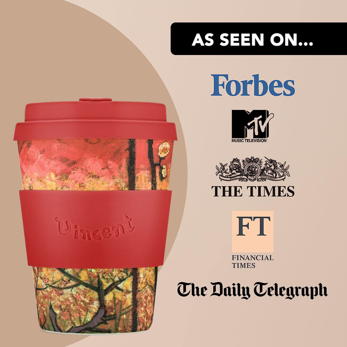 Ecoffee Cup Vincent Van Gogh Flowering Plum Reusable Travel Mug 12oz