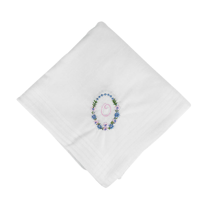 Spence Bryson Womens Embroidered Choose Your Own Initials White Cotton Handkerchiefs 13 Pack