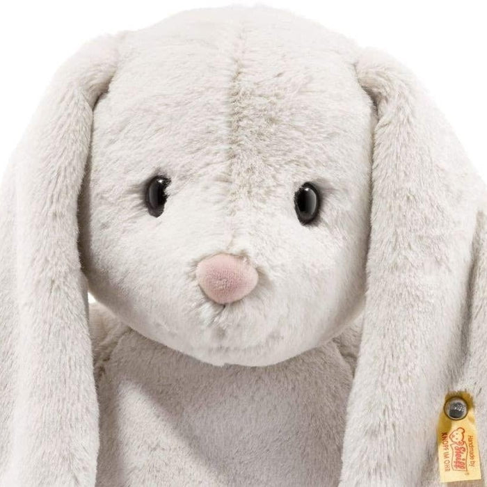 Hoppie Rabbit Official Steiff Grey Super Soft Hoppie Bunny Rabbit Soft Toy — Pizzazz ...