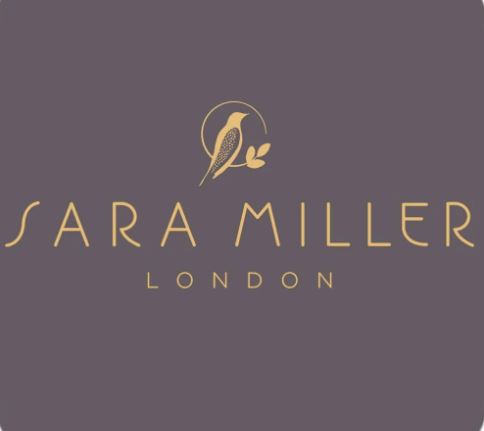 Sara Miller Artisanne Noir Black, White & Gold Set Of 3 Caddies With Cork Lids