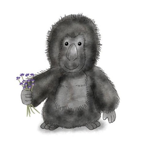 Warmies Gorilla 13" Microwavable Soft Comforting Toy Wheat Filled With Lavender Scent