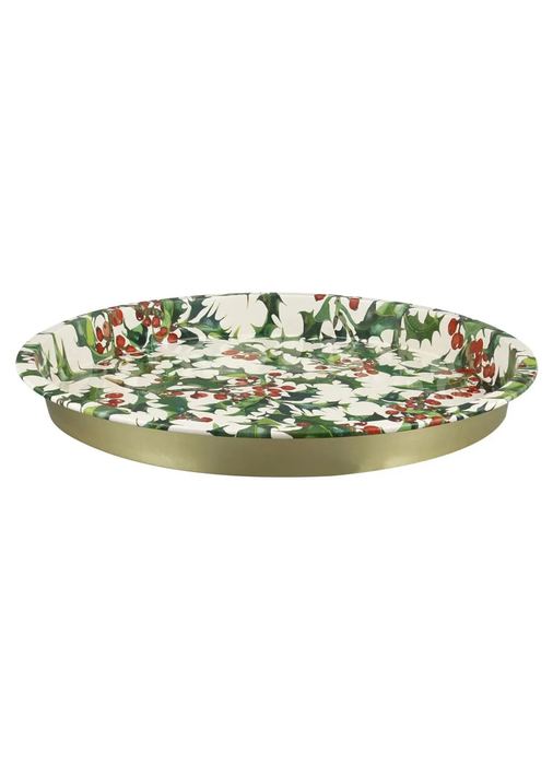 Emma Bridgewater Holly Round Tin Tray 30cm