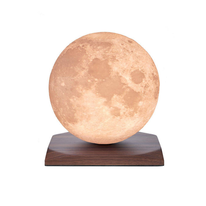 Gingko Smart Luna Spin LED Desk Lamp Walnut Wood