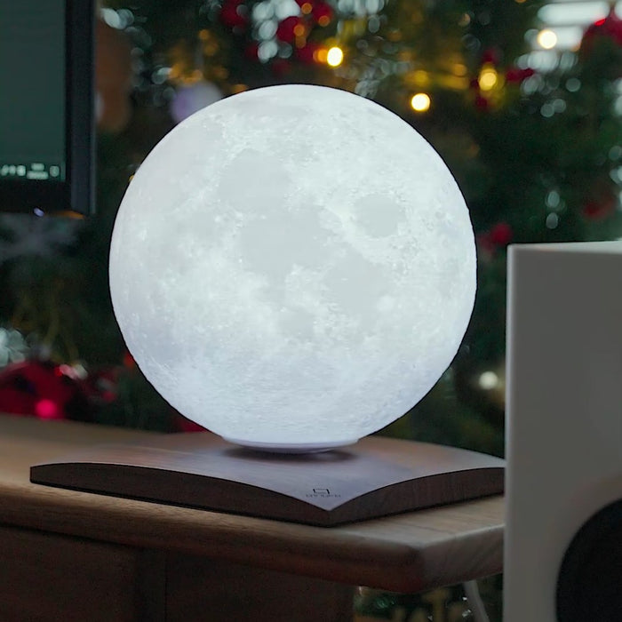 Gingko Smart Luna Spin LED Desk Lamp Walnut Wood