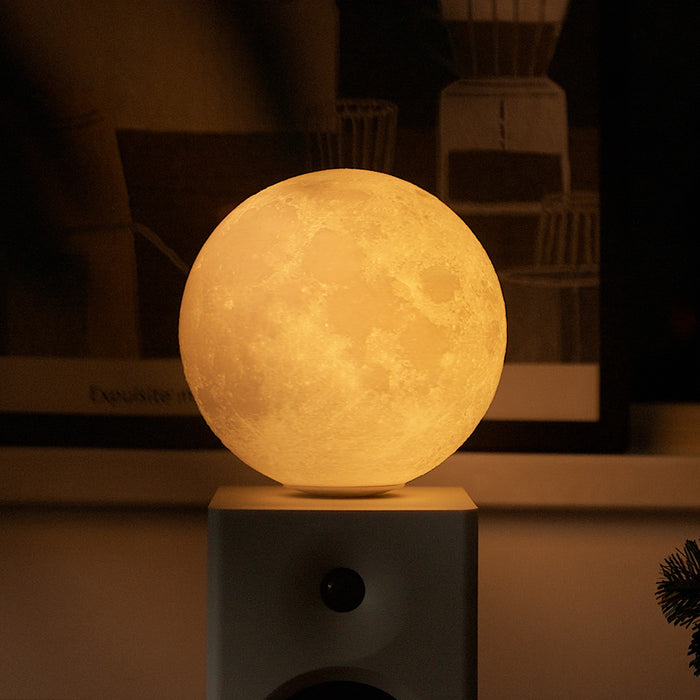 Gingko Smart Luna Spin LED Desk Lamp Walnut Wood