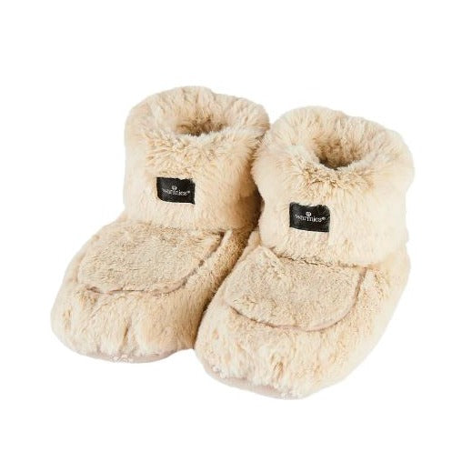 Warmies Wellness Microwavable Heat-Up Soft Slipper Boots Wheat Filled Lavender Scented (One Size UK 3-7)