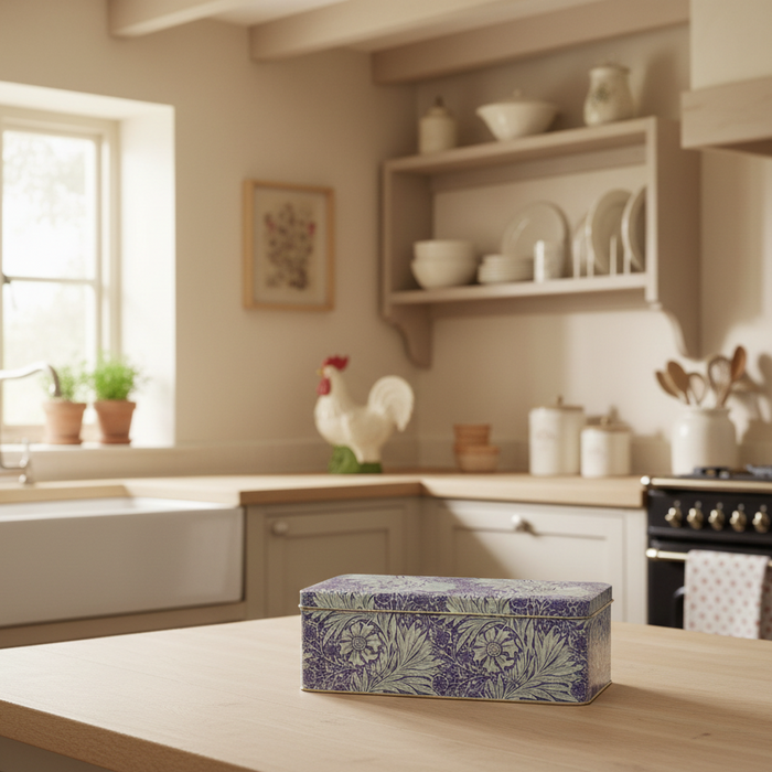 Arts & Crafts Marigold Long Storage Tin