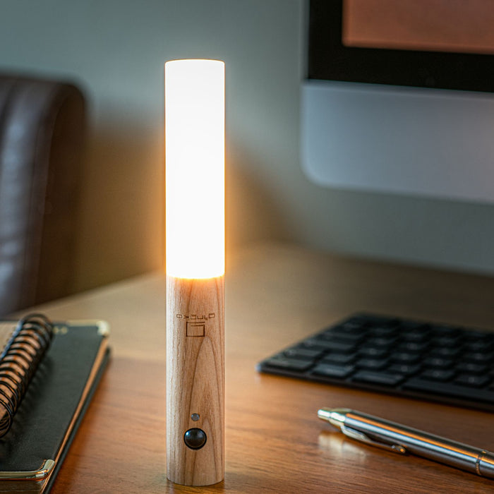 Gingko Natural Wood Rechargeable & Wireless LED Baton Light